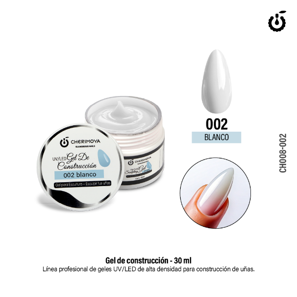 Producto - Gel de Construcción 30ml #002 Blanco Uv/Led