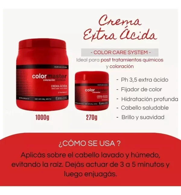 Producto - Baño de Crema Extra Acida Colormaster x 270gr Apto CGM - 2