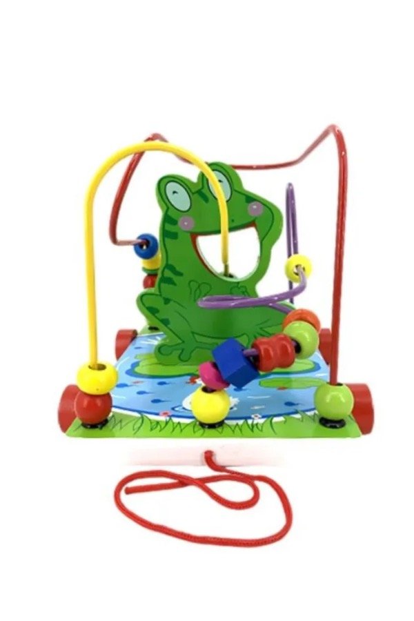 Producto - Prono de arrastre y laberinto de madera Rana