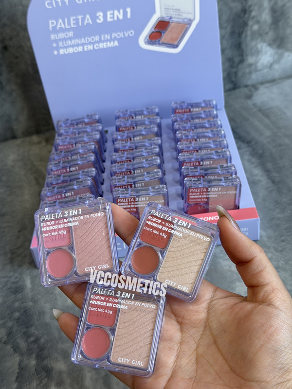 Producto - Paleta 3 en 1 City girl