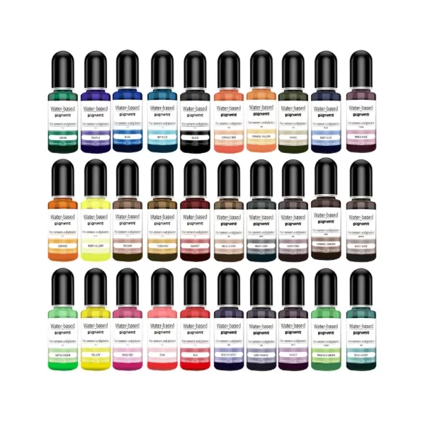 Producto - Pigmento al AGUA liquido para yeso/cemento 10 ml (30 COLORES) - 1