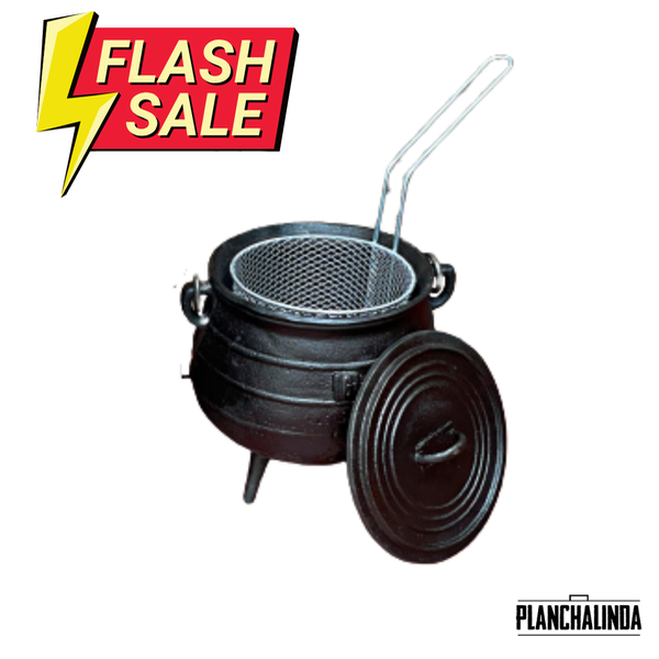 Producto - Olla de fundición 6 litros + canasto freidor