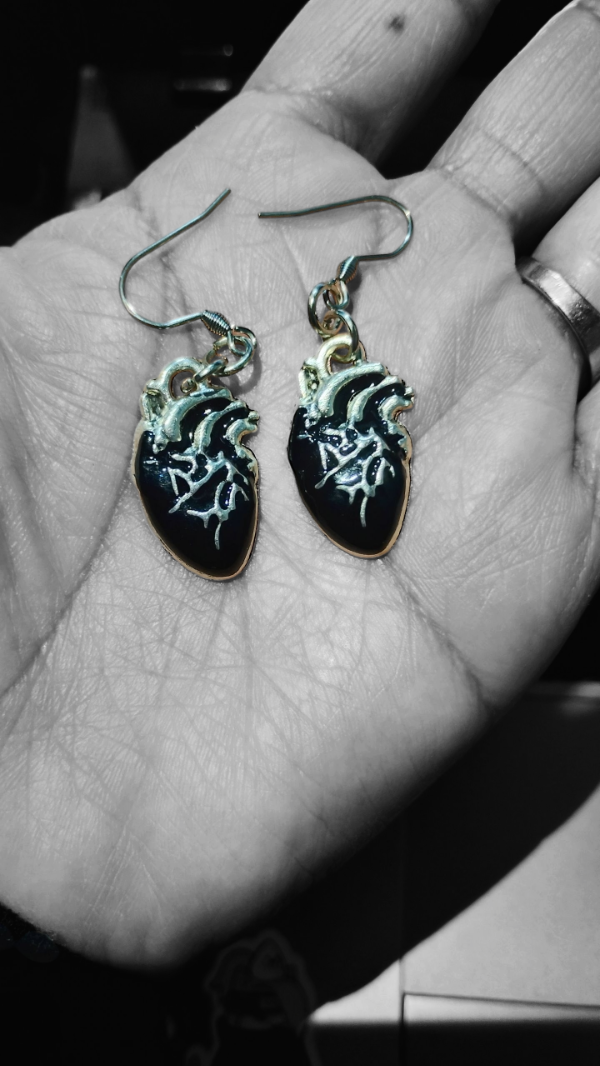 Producto - Aros heart black
