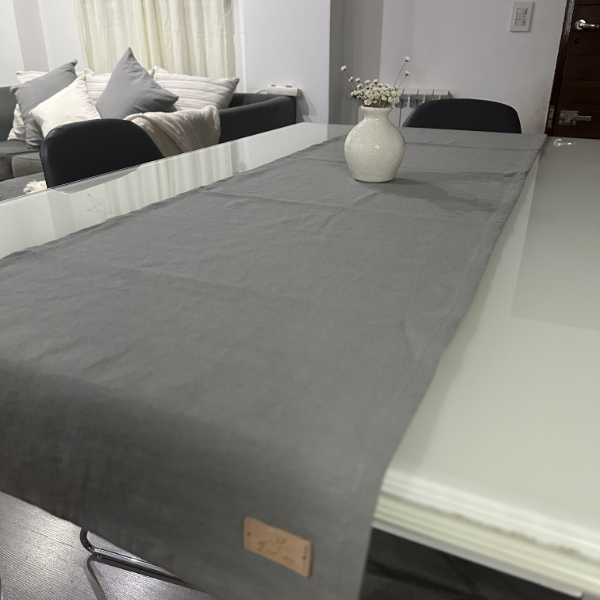 Producto - Camino Tusor liso gris - 1