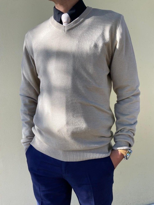 Producto - Sweter de Hombre Color Beige (talle L)