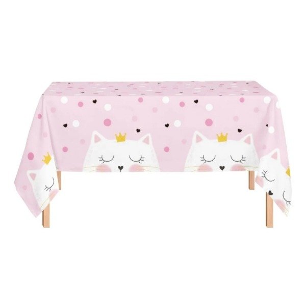 Producto - Mantel tematizado 1,80x1,20m "GATITA KITTY"