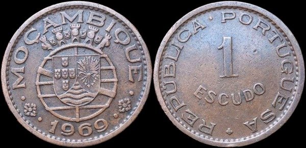Producto - Mozambique - 1 Escudo (1969) KM #82 - Provincia Portuguesa de Ultramar