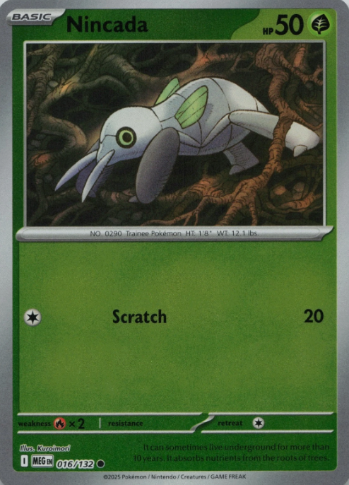 Producto - Nincada 016/132 Reverse Holofoil - Mega Evolution