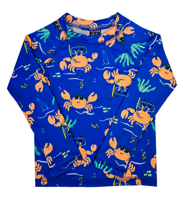 Producto - Remera UV m/l - Cangrejos azul