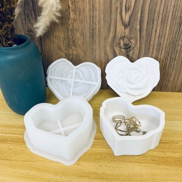 Producto - Molde alhajero corazon rosas - 4