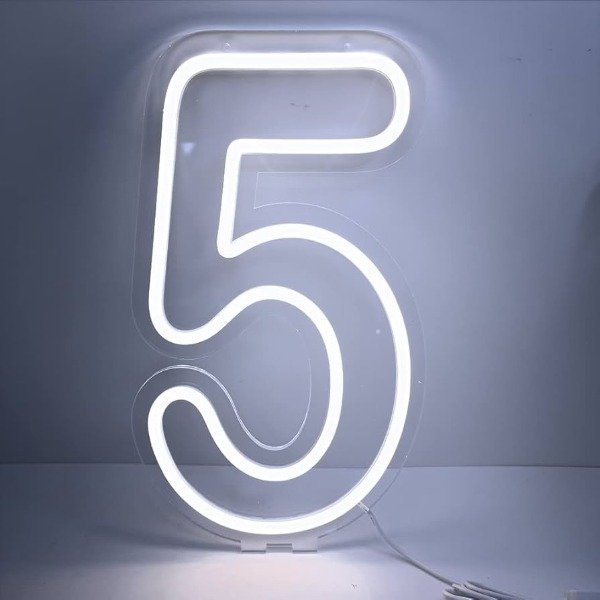 Producto - ALQUILER NUMERO LED ACRILICO N5 (LEER DESCRIPCION)