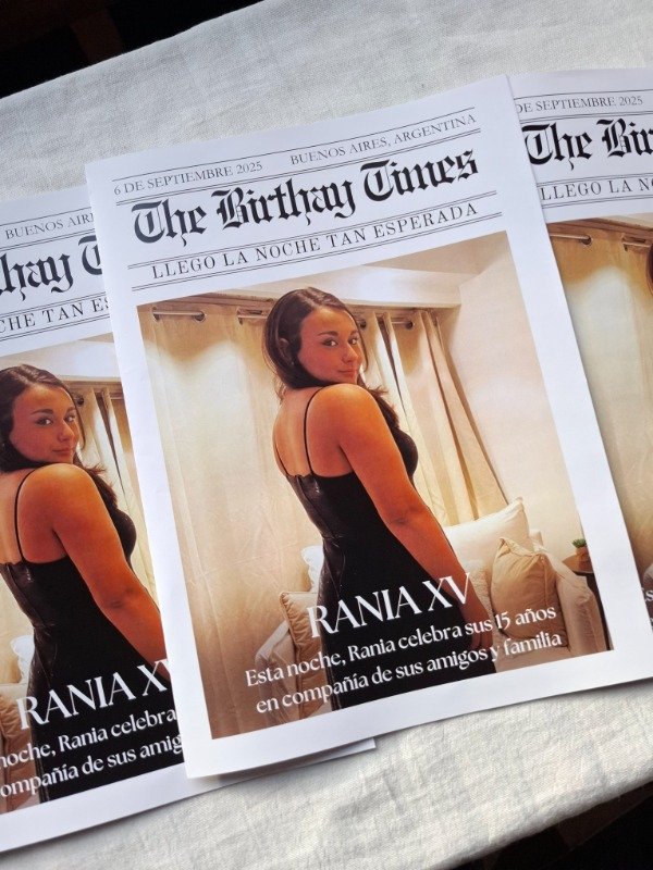 Producto - The Birthday Times - Periodico