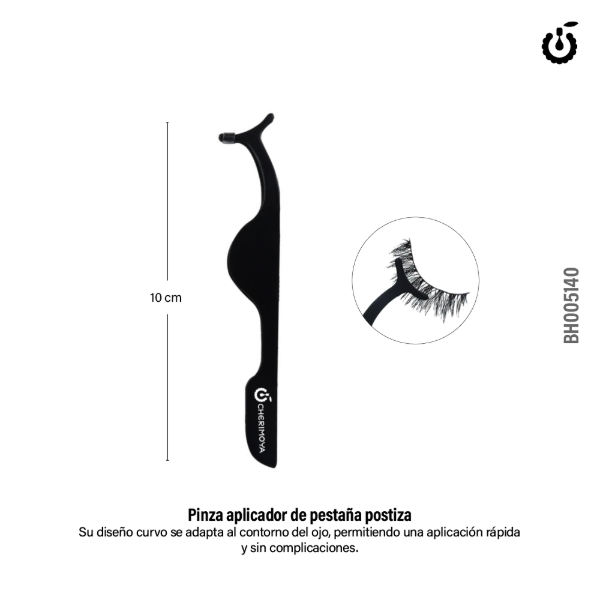 Producto - PINZA APLICADORA DE PESTAÑAS POSTIZAS CHERIMOYA BH005140