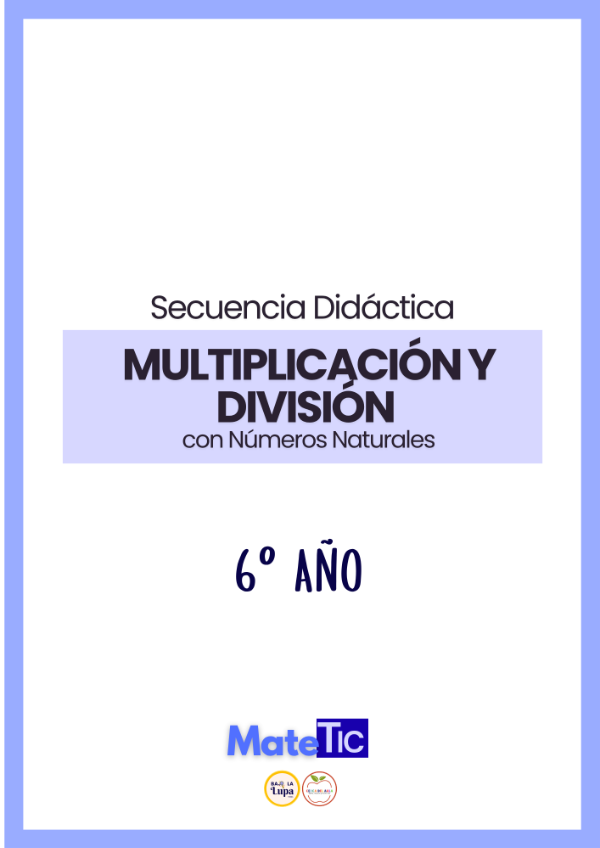 Producto - Multiplicación y división con números naturales 6 año