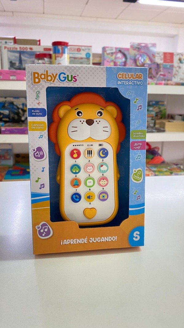 Producto - Celular interactivo- León con luz y sonido- Wi