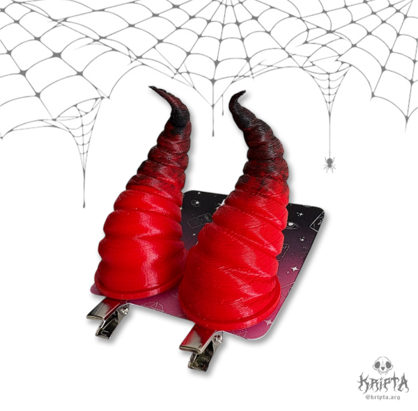 Producto - Cuernos hebilla 'Demon' rojo