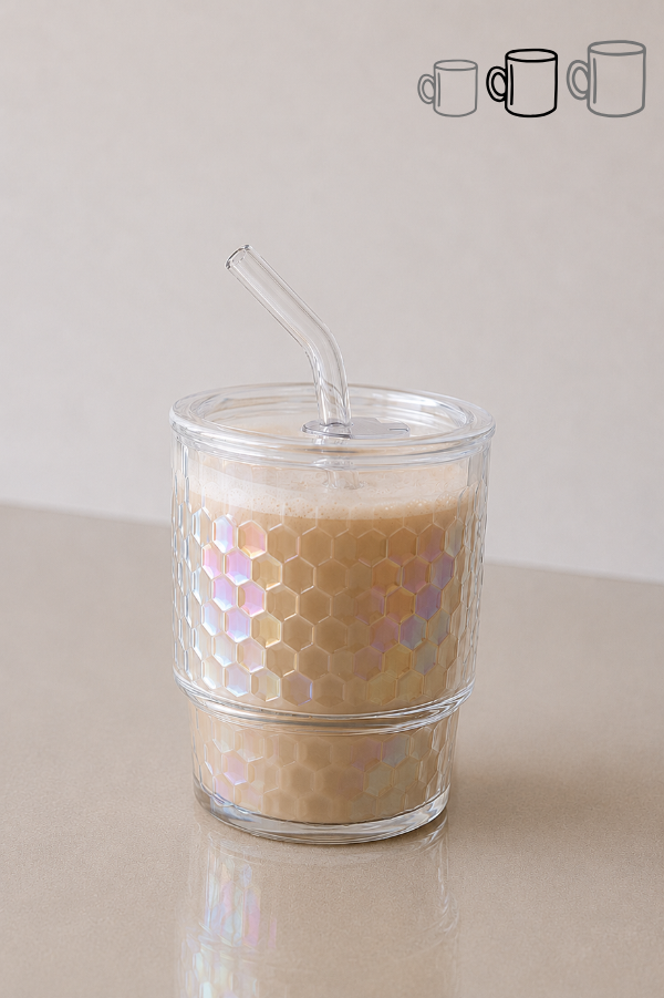 Producto - Vaso Vidrio con Tapa - 0