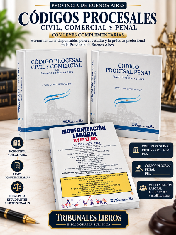 Producto - Pack Procesales Provincia penal y civil y comercial + Modernización laboral - 0
