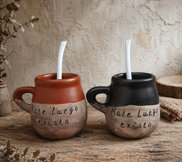 Producto - MATE RUSTICO "MATE LUEGO EXISTO"colores mate