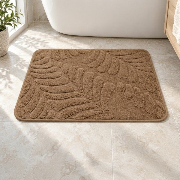 Producto - ALFOMBRA HOJAS MEMORY FOAM CON ANTIDESLIZANTE 40X60 - 0
