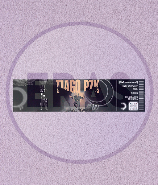 Producto - ENTRADA HOLOGRÁFICA - TIAGO PZK - MOVISTAR ARENA NOVIEMBRE