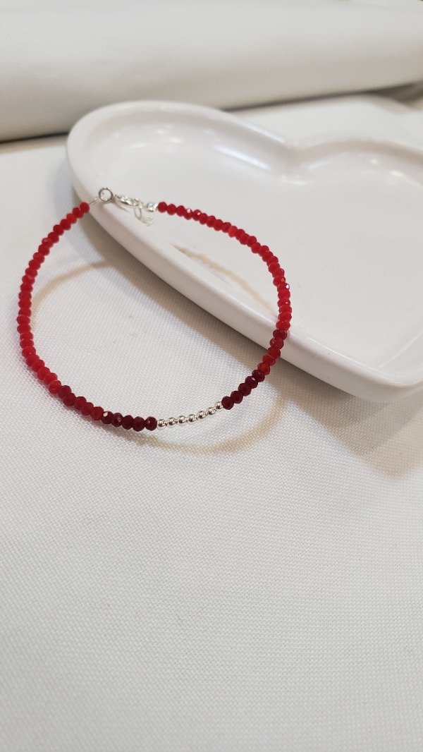 Producto - Pulsera cristales roja