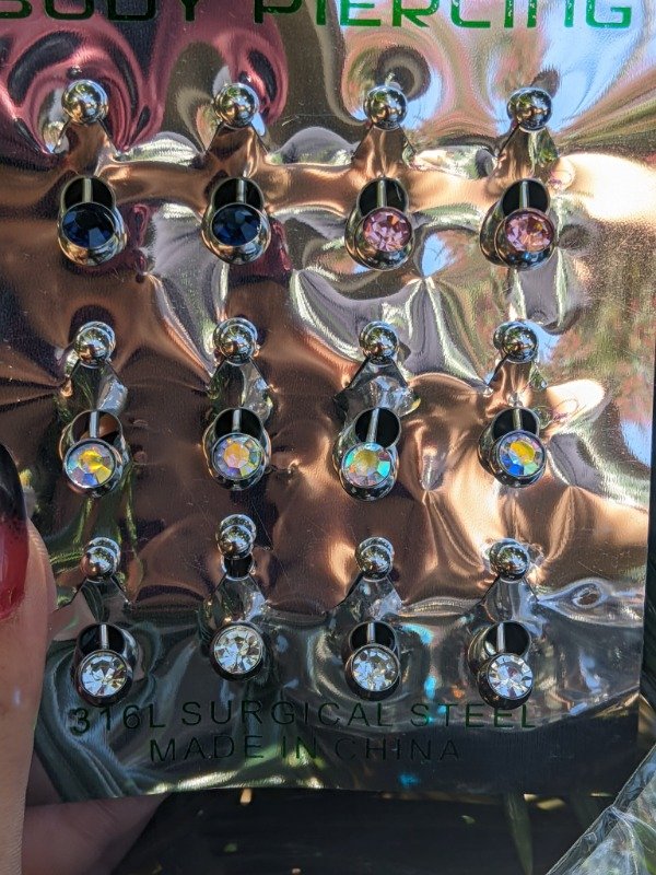 Producto - Piercing para ombligo Acero Quirúrgico