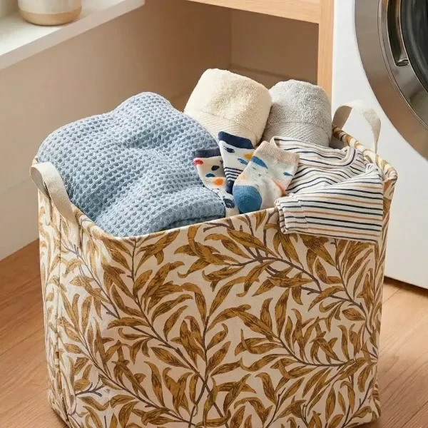 Producto - CESTO CANASTO ORGANIZADOR DE TELA PARA ROPA ESTAMPADO 43X41X49 - 1