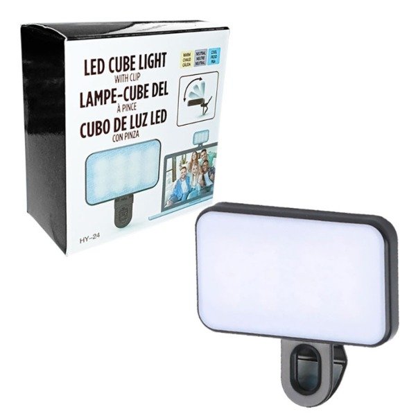 Producto - MINI LUZ LED PINZA CLIP PARA CELULAR RECARGABLE kai