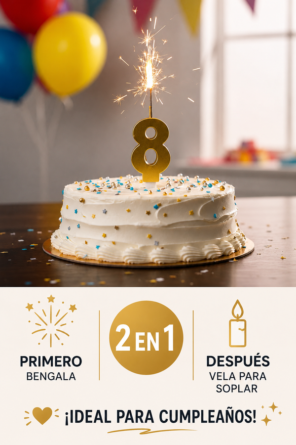 Producto - Vela Sparkelita Dorado