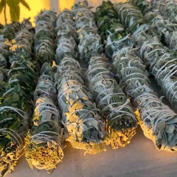 Producto - Salvia blanca orgánica Sahumerio, Sahumo chamanico artesanal ritual