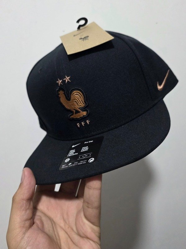 Snapback Francia national team total black Nike pro one size 2026