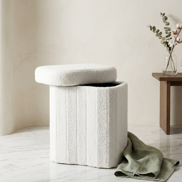 Producto - Puff Baúl Organizador De Calzado Y Guardado Nube - 1