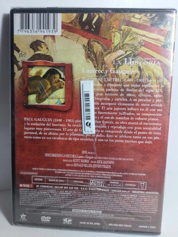 Producto - Grandes pintores - Lautrec y Gauguin - Descubriendo la historia - DVD - 1