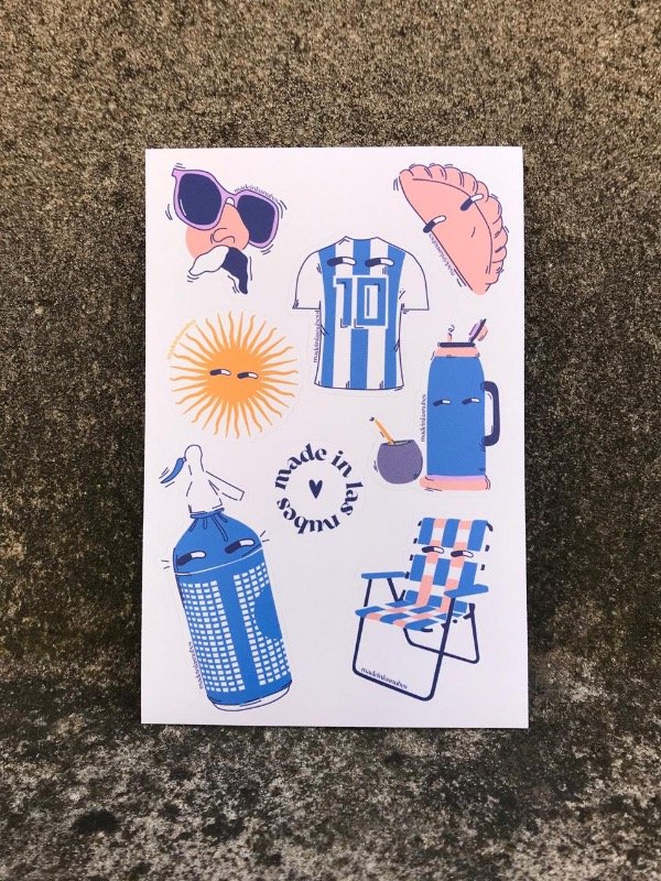Producto - Plancha Stickers Argentina 3