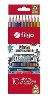 Producto - FILGO LAPICES METALIZADO X10