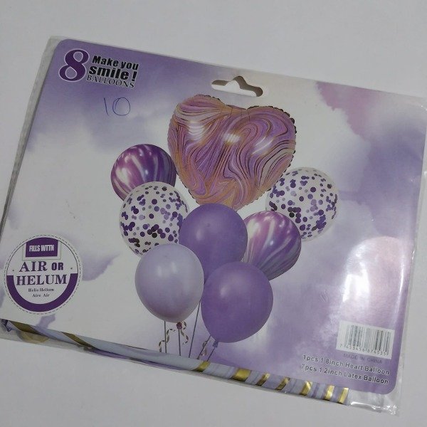 Producto - 1Globos Corazon + 7 Globos latex
