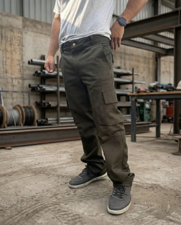 Producto - Pantalón Cargo Reforzado Verde