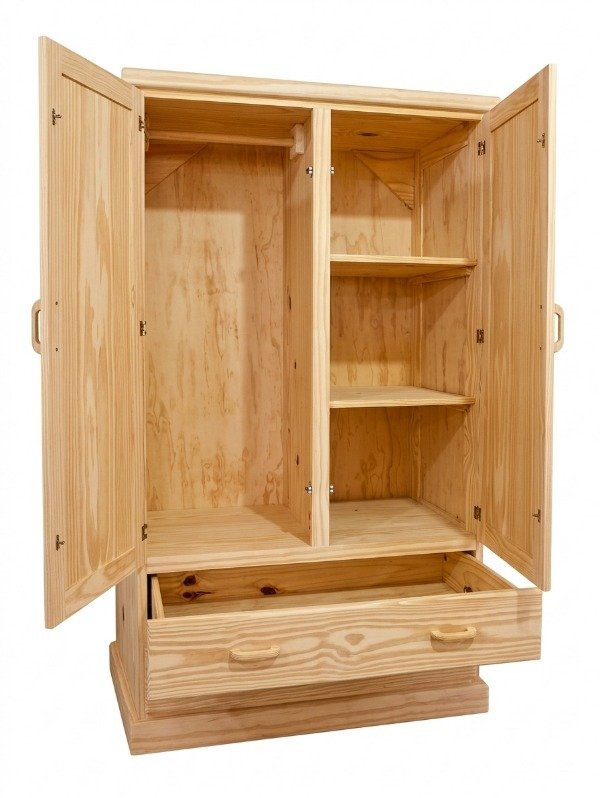 Producto - Roperos recto 1.00 dos puertas - 1