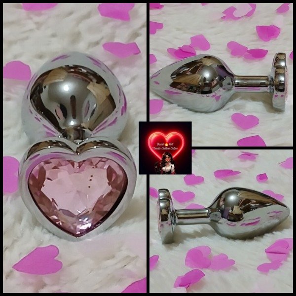 Producto - Plug Anal Corazón de Acero Mediano