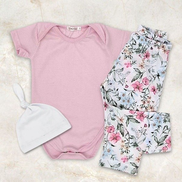 Producto - Ajuar flores rosa