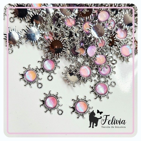 Producto - Dije Sol mini. Plateado