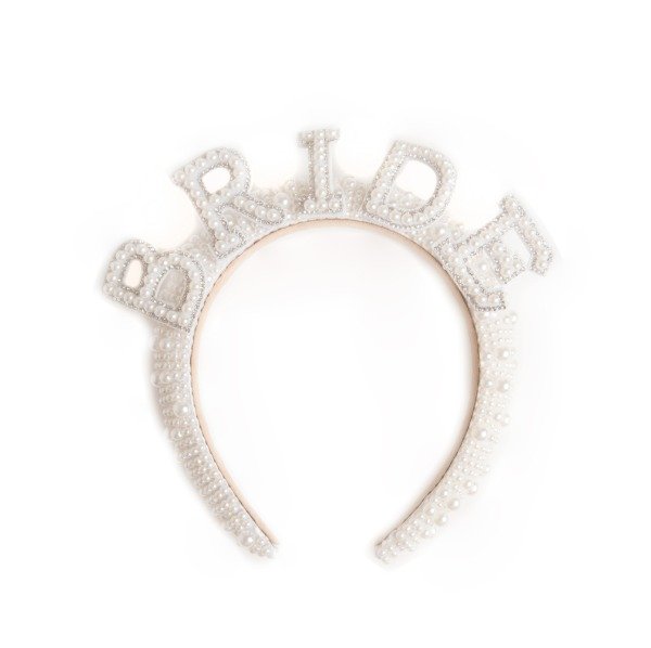 Producto - Vincha Premium Bride con Perlas y Strass