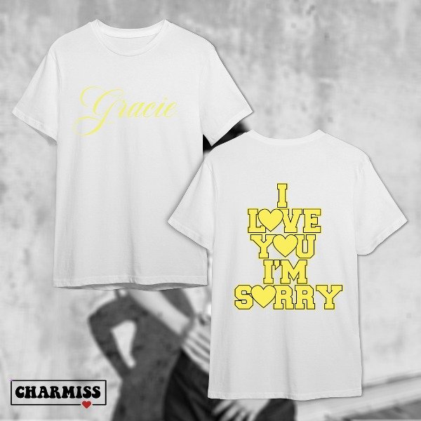 Producto - REMERON OVERSIZE- DOBLE ESTAMPA- Gracie- I love Im sorry