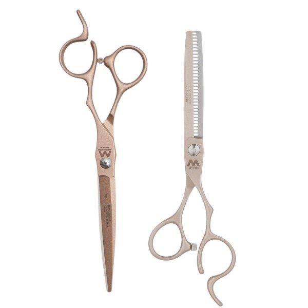 Producto - KIT TIJERAS MASTER TOOLS ROSE GOLD CORTE + PULIR N6