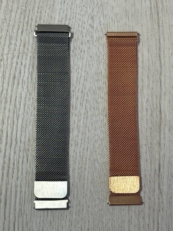 Producto - CORREA MALLA DE METAL CON IMAN CON PERNO PARA SMARTWATCH DE 22MM