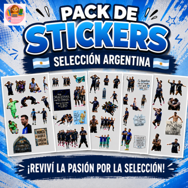 Producto - "PACK DE STICKERS SELECCIÓN ARGENTINA"