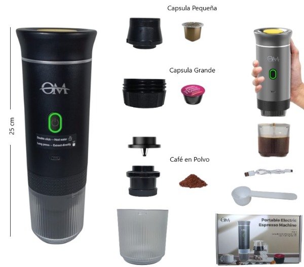Producto - CAFETERA EXPRESSO PORTATIL 3 EN 1