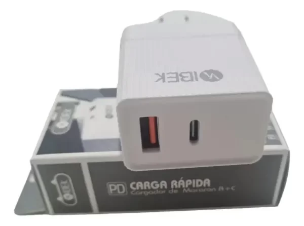 Producto - Cargador carga rápida IBEK 5.8A USB + tipo C - 2