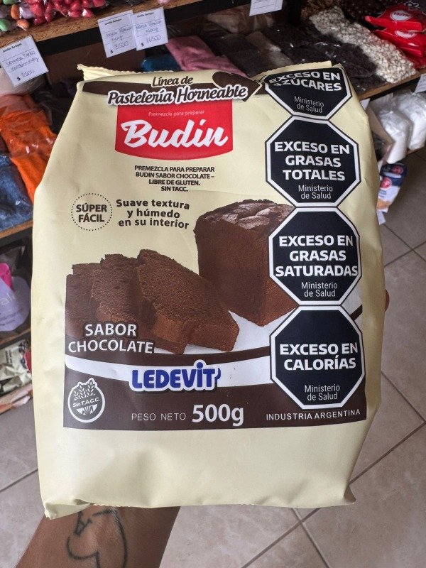 Producto - Premezcla para Budín de chocolate Ledevit x 500 gr